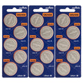 Murata CR2450 Lithium Coin Cell Battery - 15 Pieces Tear Strip