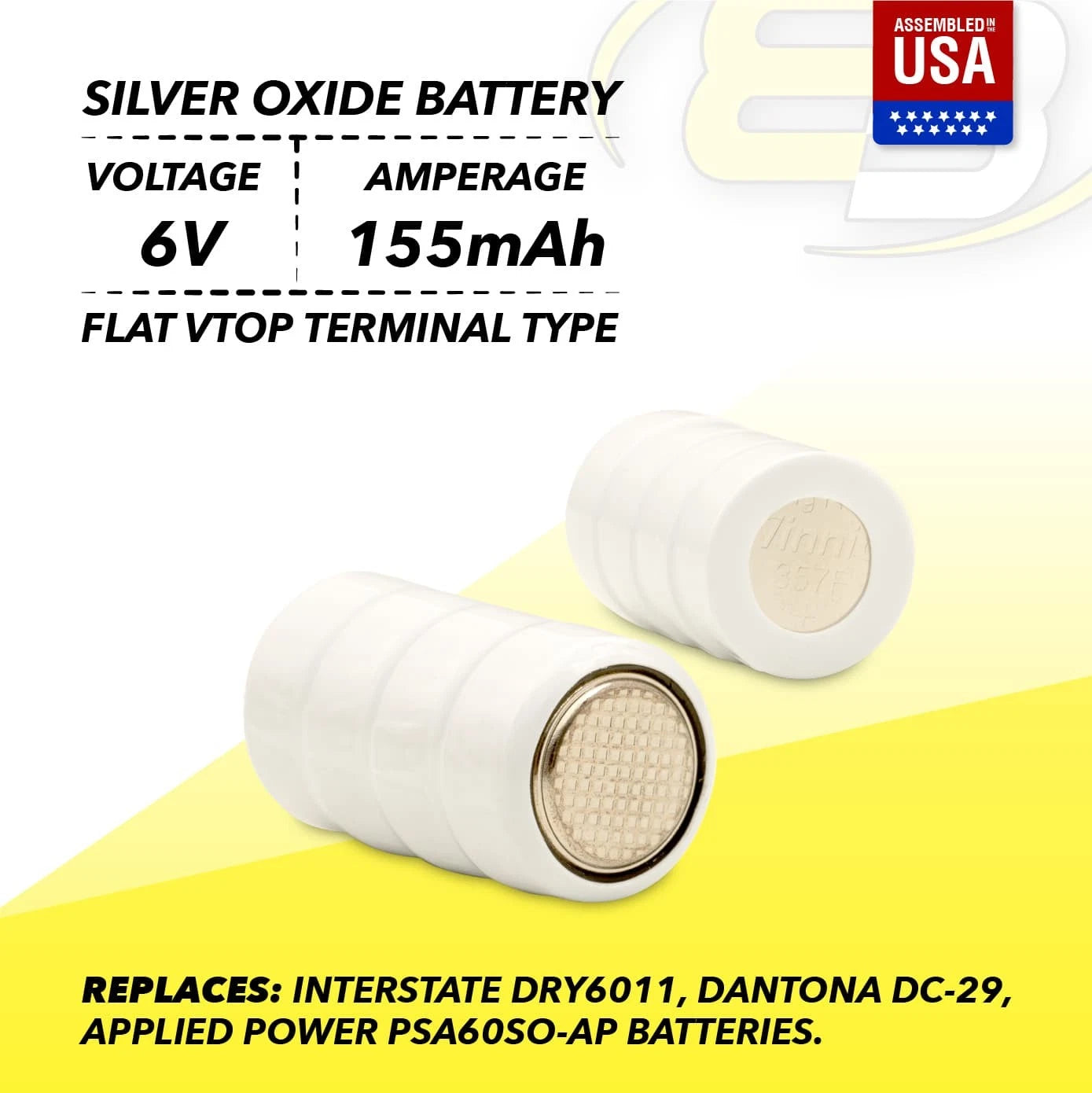 DOG Collar Battery fits DG-3000 DG-5000 DG-9000 Invisible Fence Contain-a-Pet