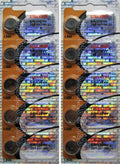 10 Pcs 389 (SR1130W) Coin Cell Silver Oxide Maxell Hologram Package Batteries