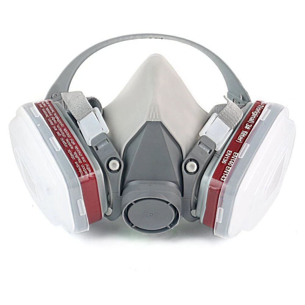 17 in 1 Half Face Gas Mask Facepiece Spray Painting Respirator Safety For 6200