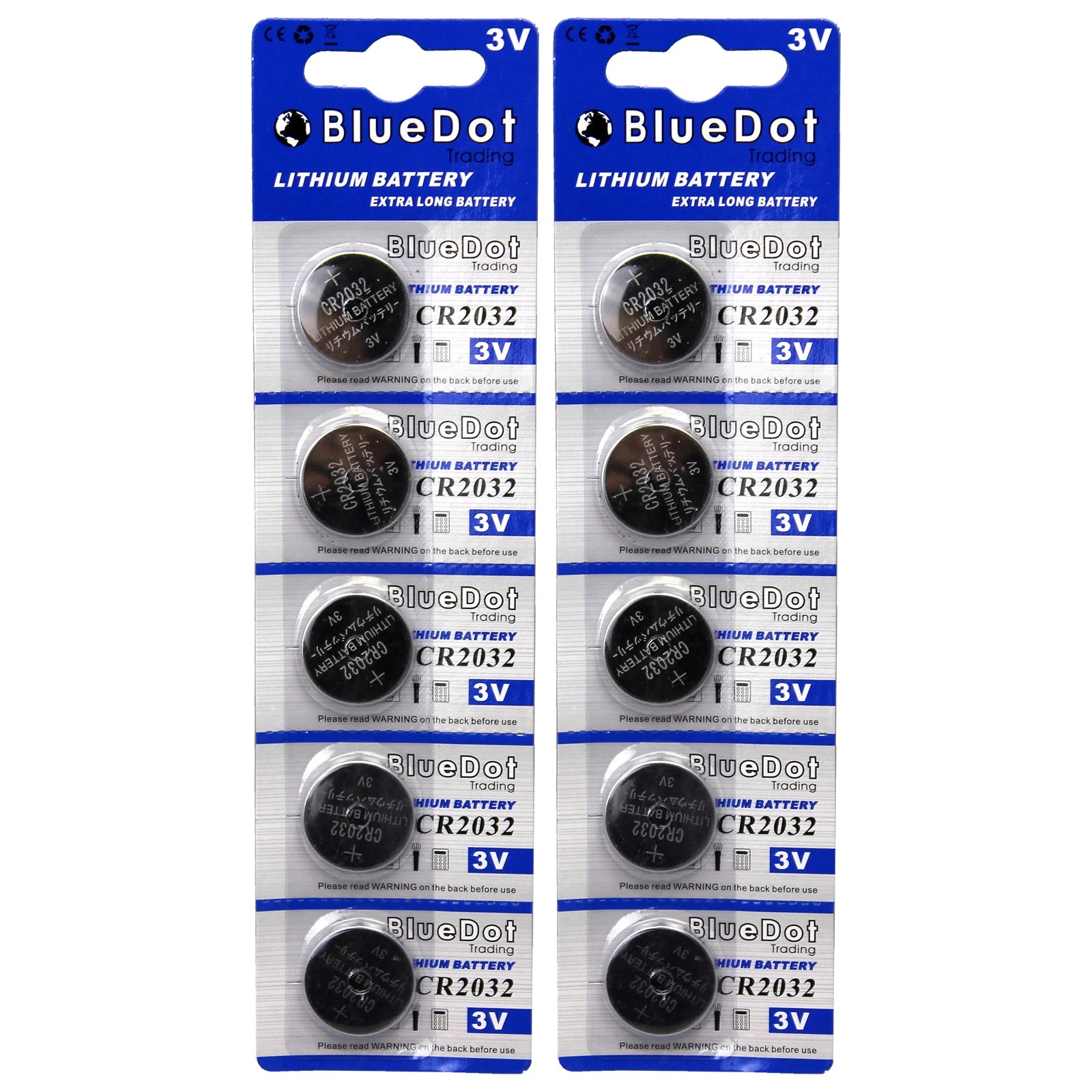 10 DL2032 ECR2032 CR2032 3 V Lithium Button Cell Battery USA SHIP