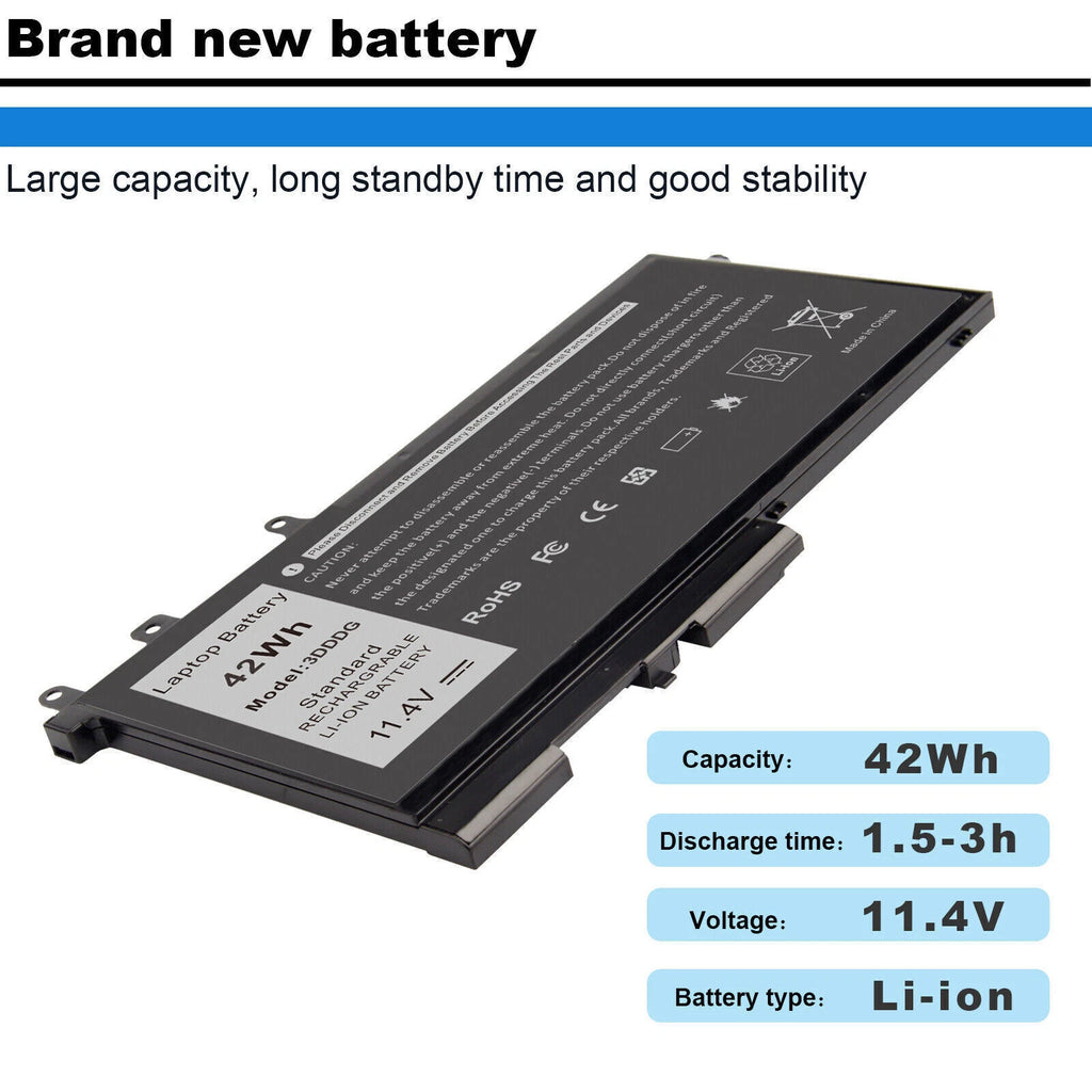 ?Lot 3DDDG Battery for Dell Latitude 5480 5488 5490 5495 5580 Precision 3520