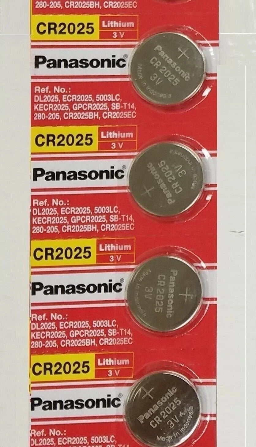 4 NEW PANASONIC CR2025 ECR 2025 Batteries 3V Exp.2025 Fresh EXP