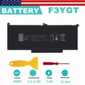 60Wh F3YGT Laptop Battery for Dell Latitude 12 7000 7280 7290 13 7000 7380 7390