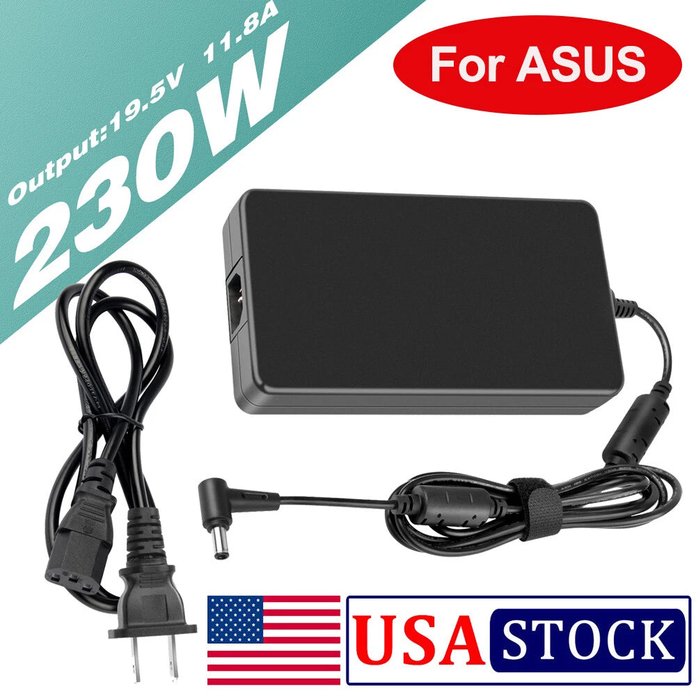 230W AC Adapter Charger + Cord for Asus ROG GU502 GU502GV GX501 GL704 6.0 3.7mm