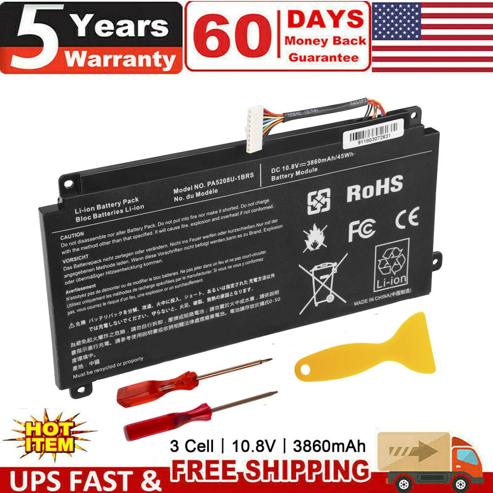 Battery for Toshiba Chromebook CB30-B3121 CB35 CB35-C3350 PA5208U PA5208U-1BRS