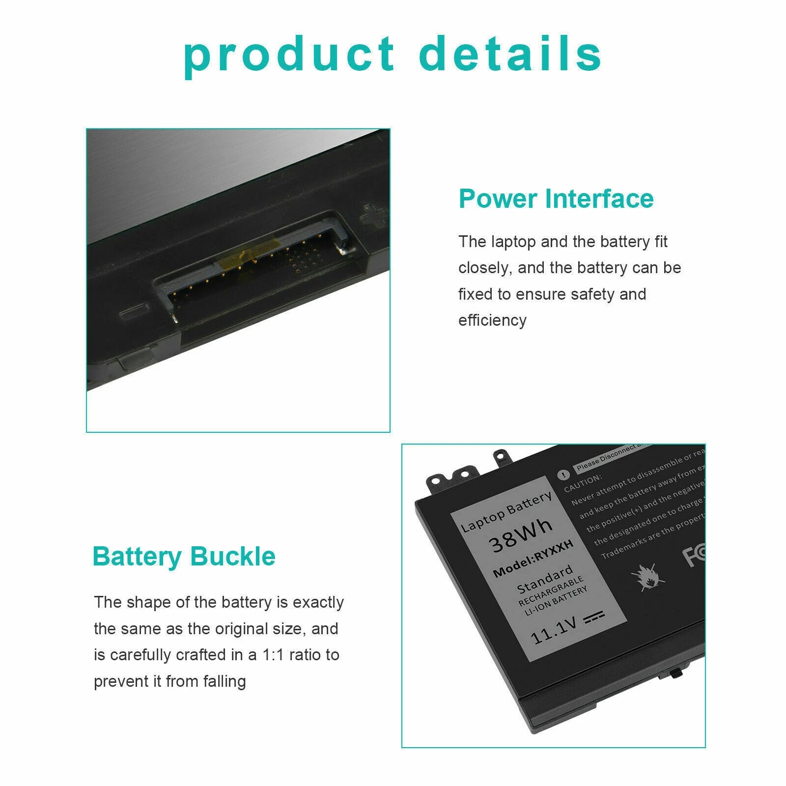 ?LOT 100X RYXXH VVXTW Battery For Dell Latitude E5250 E5450 3150 3160 38Wh 3Cell