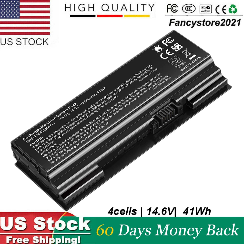 NH50BAT-4 Battery For Clevo 6-87-NH50S-41C00 NH50RH NH55EDQ NH58EDQ NH70 NH70RAQ