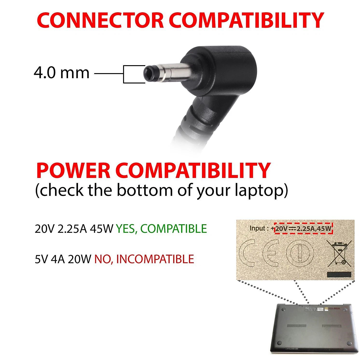 AC Adapter Charger For Lenovo IdeaPad 330 330S Series Laptop Power Supply Cord