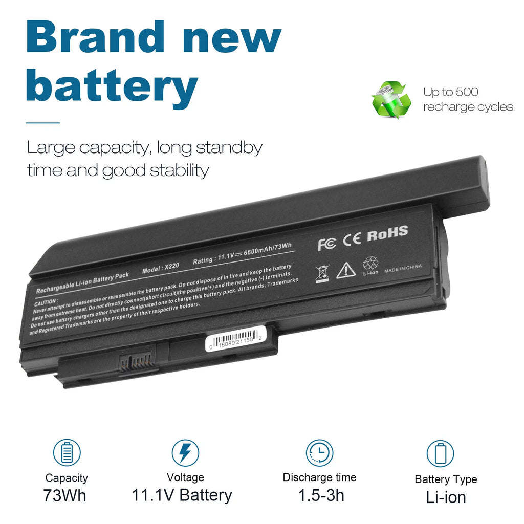 9 Cell Battery For Lenovo ThinkPad X220 X220i FRU 42T4861 42T4862 42T486 Laptop