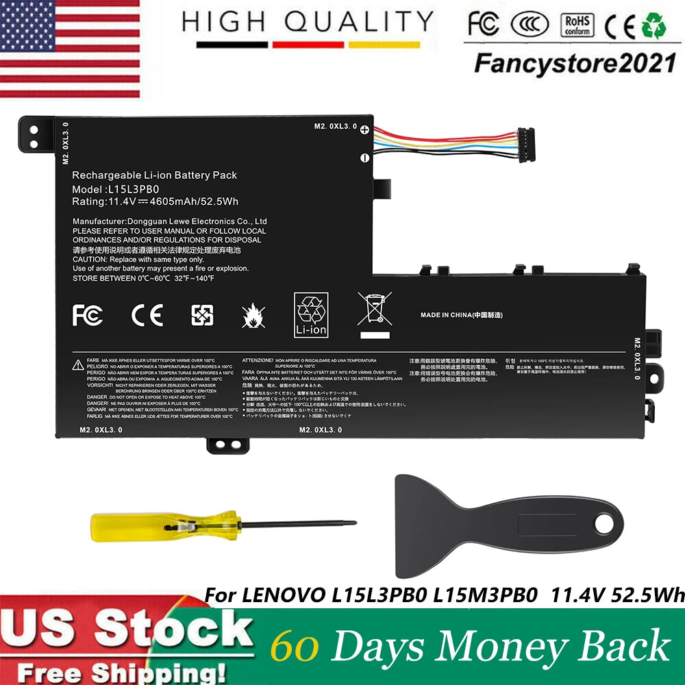 L15L3PB0 L15M3PB0 Battery for Lenovo IdeaPad 320S-14IKB Flex 5 1570 New