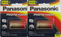 2 Panasonic CR123 CR123A 123 Lithium Photo 3V Batteries Expires 2023
