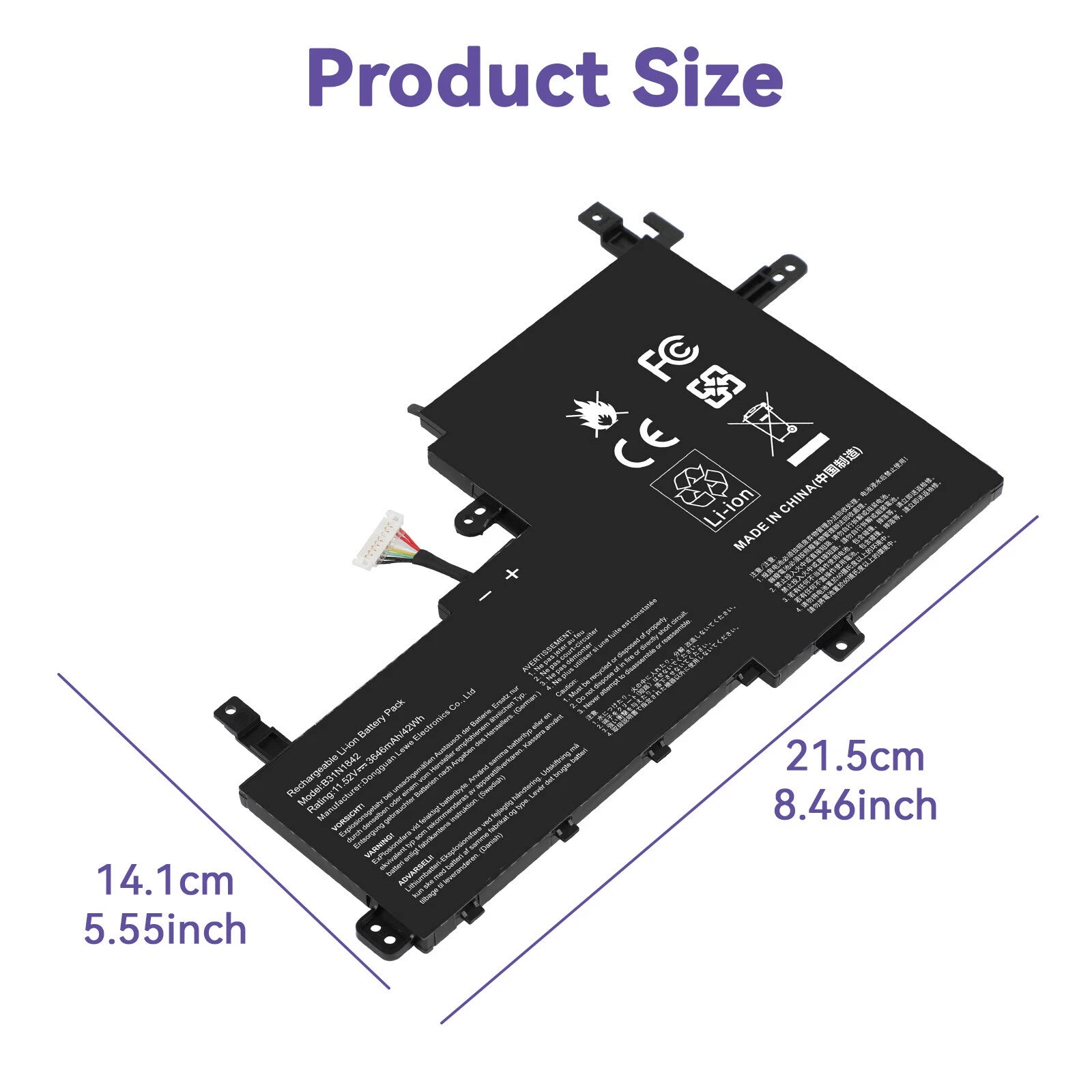 ?B31N1842 Battery For ASUS VivoBook 15 F513 M513 K513 S513 X513 S15 S531F X531