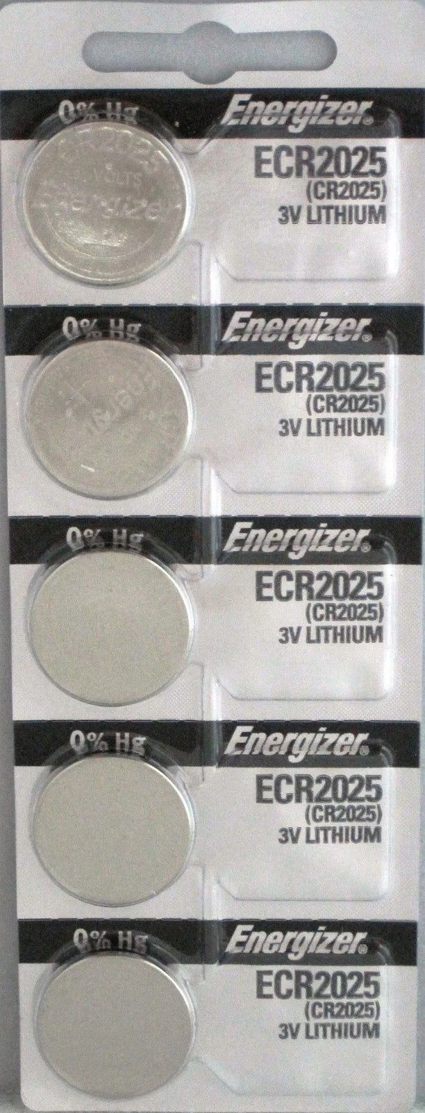 5 pcs Energizer CR2025 CR 2025 ECR 2025 3v Battery