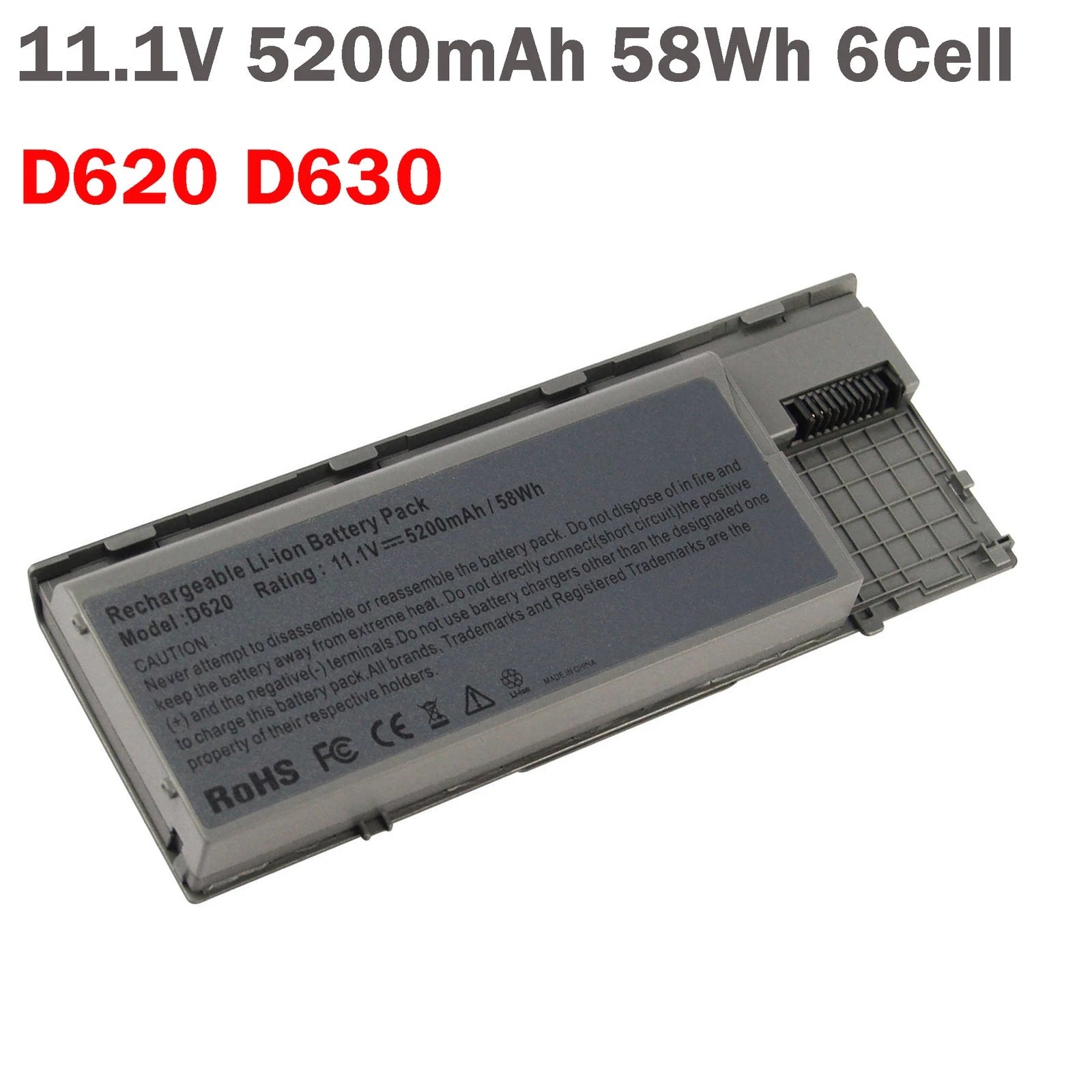 ??LOT Battery For Dell Latitude D620 D630 D640 PC764 TC030 Laptop 11.1V 5200mAh