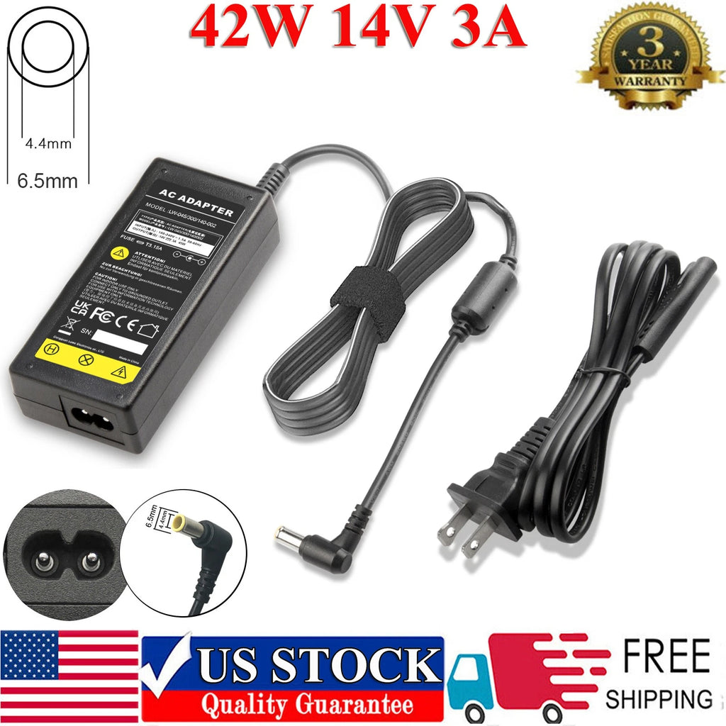 14V 3A 42W AC/DC Adapter Power Supply for Samsung LTM1555B LCD Monitor S20A350B