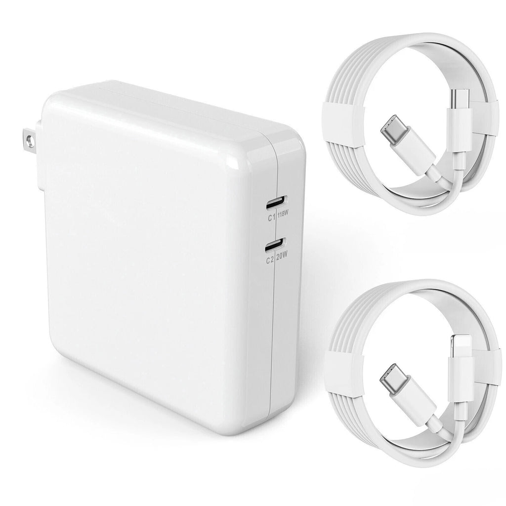 140W Type C USB-C to M3 Travel Power Adapter for Apple MacBook A1385 USB iPhone