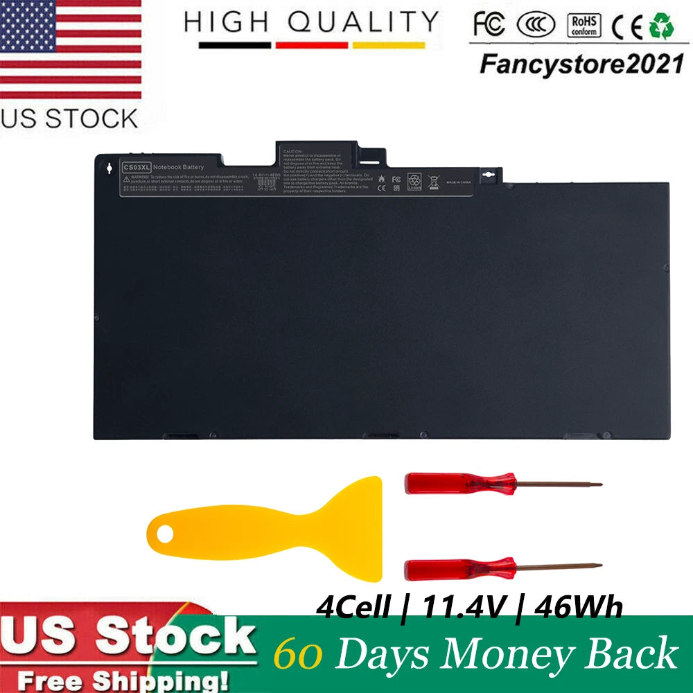 LOT 1-100PC CS03XL Battery For HP Elitebook 745 840 G3 G4 854108-850 800513-001