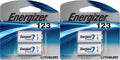 2x2 PACK ENERGIZER CR123A CR123 CR 123 123A LITHIUM 4 BATTERIES EXP. 12-2028