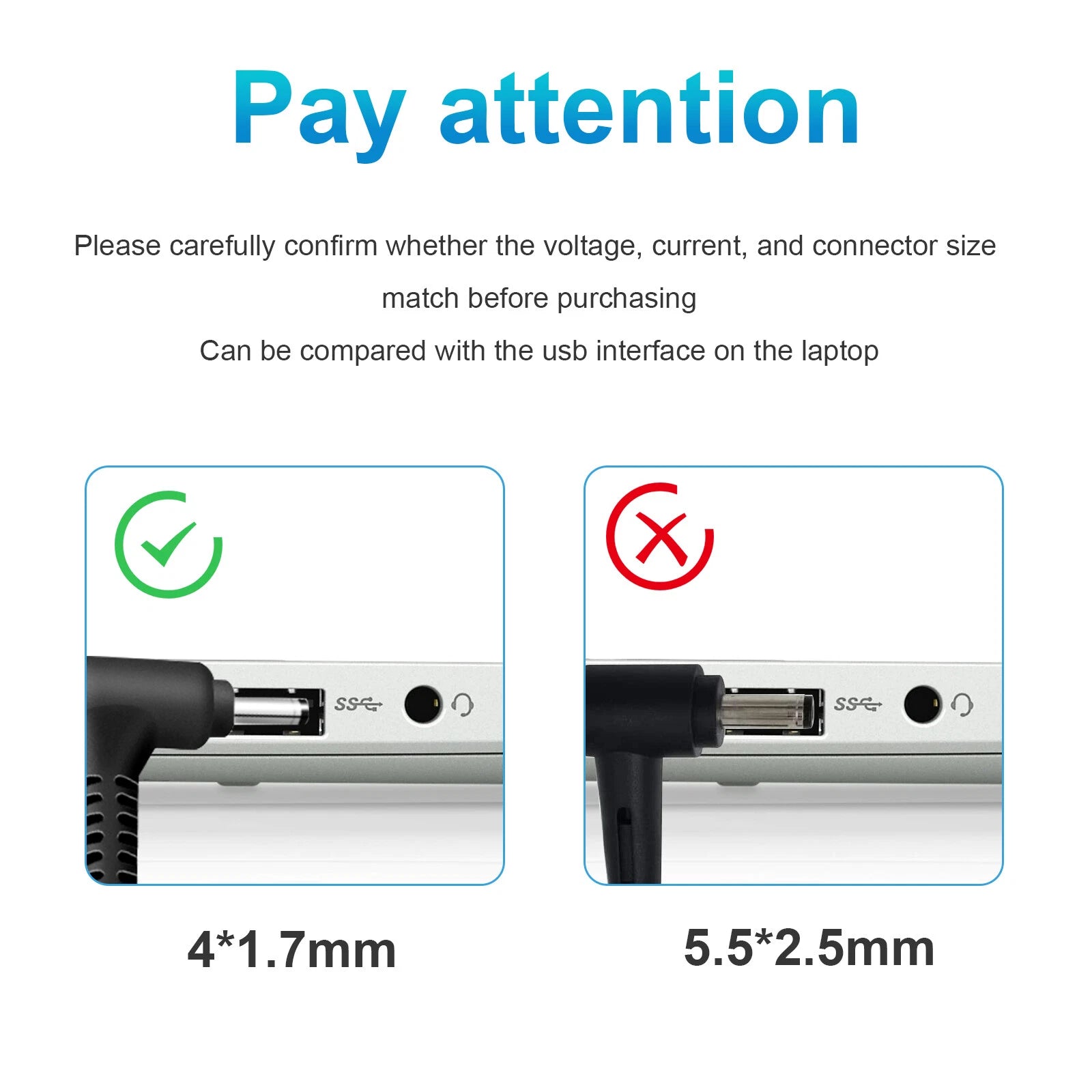 AC Charger Fits Lenovo Flex 5 4 6 11 5-1470 5-1570 4-1470 Laptop Power Adapter