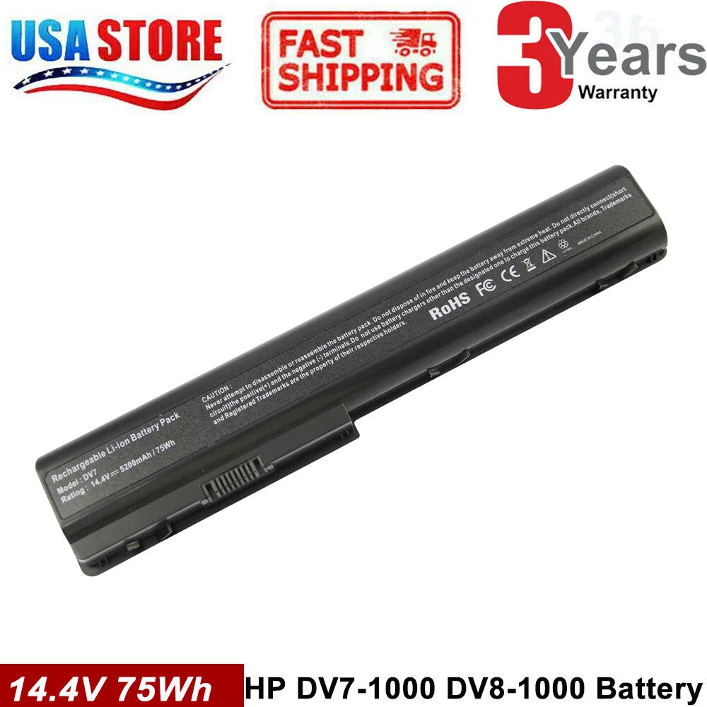 8Cell Battery for HP Pavilion DV7-1000 464059-141 HSTNN-IB75 480385-001 Notebook