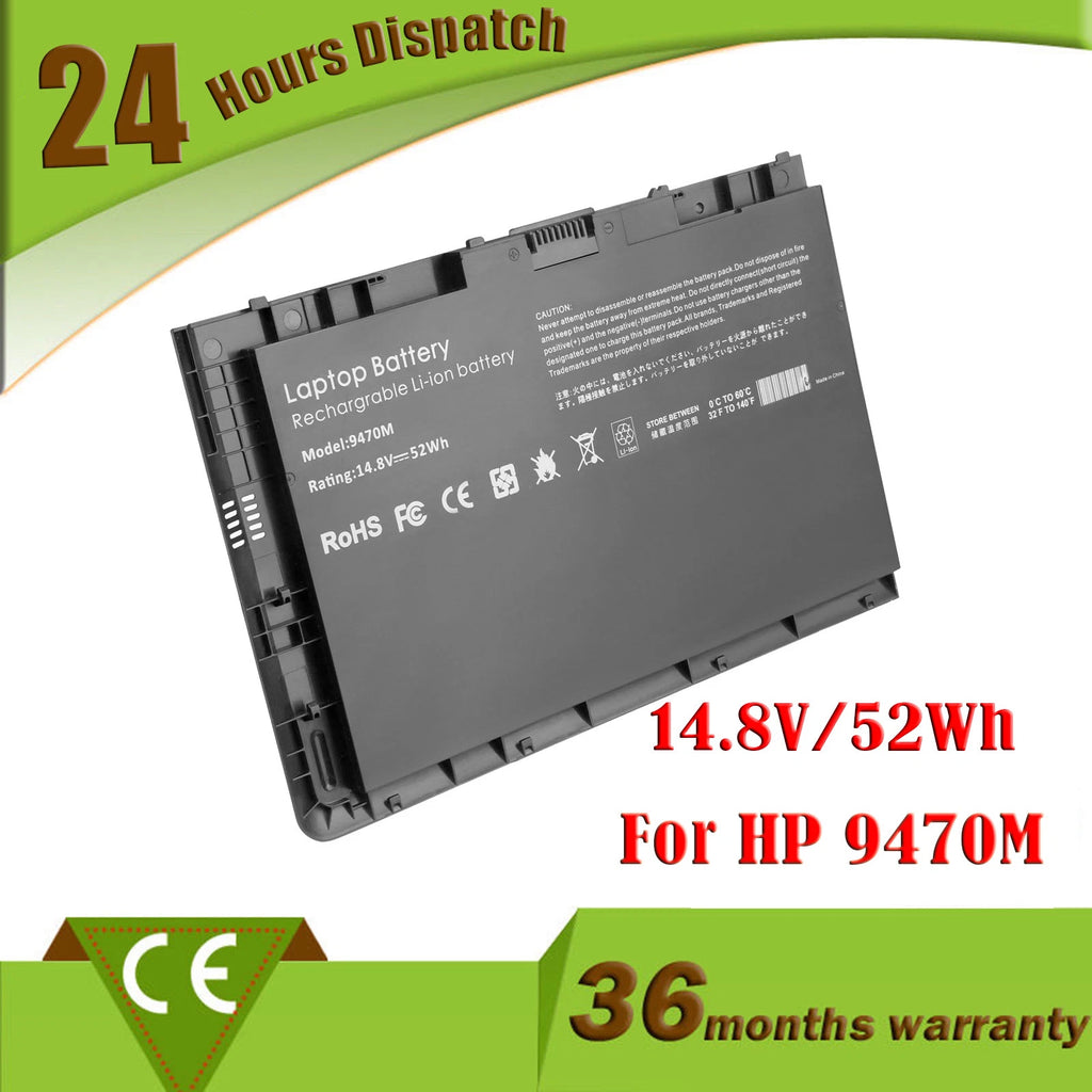 BT04XL Laptop Battery for HP EliteBook Folio 9470M 9480M HSTNN-DB3Z 687945-001