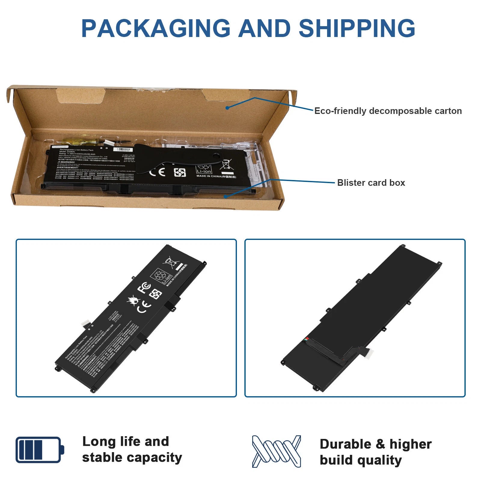 ?95.9Wh Battery For HP ZBook Studio X360 G5 Elitebook 1050 G1 Series ZG06XL