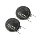 2x CR-2032/VBN 3V Lithium Coin Battery Vert 2 PC Pins Electro Memory