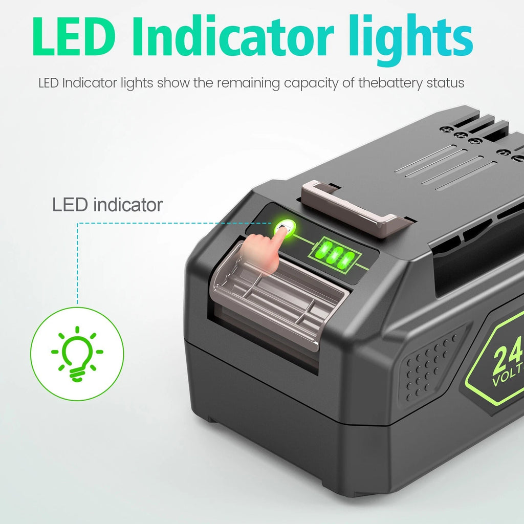 QUASYREALIM 24v battery 6.0Ah for Greenworks