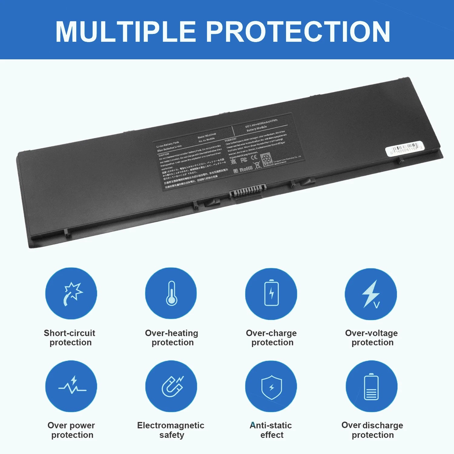 47WH For Dell Latitude 14 7000 E7440 E7450 E7420 Battery Type V8XN3 PFXCR