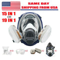 Full Face Respirator 15 in 1 Gas Mask For Spraying Painting Chemicals Safety