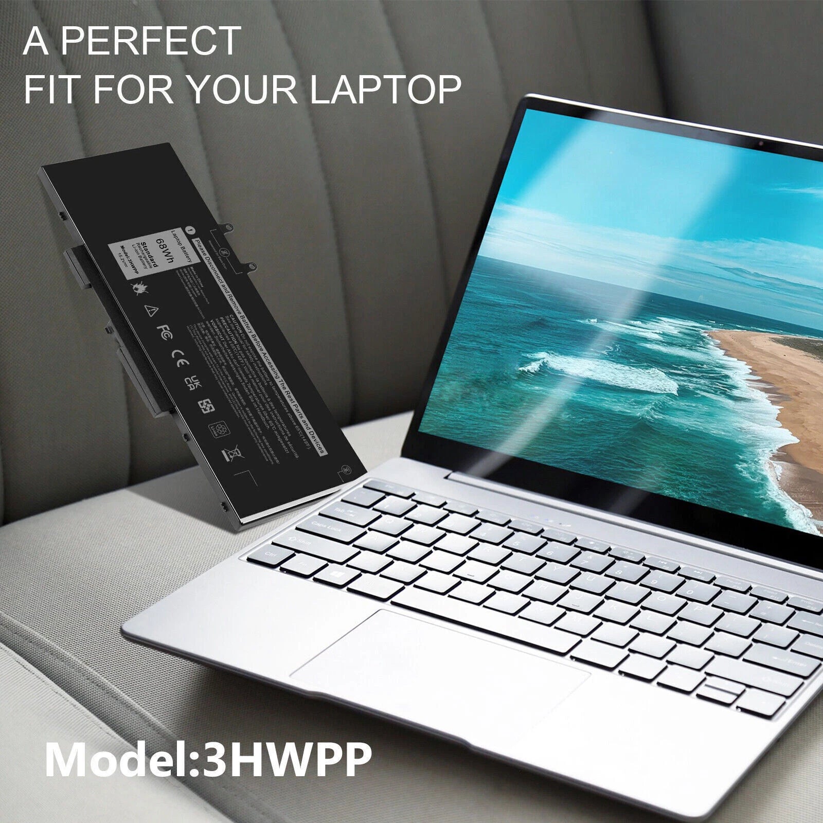 3HWPP Laptop Battery for Dell Latitude 5401 5410 5411 5501 Precision 3541 3551