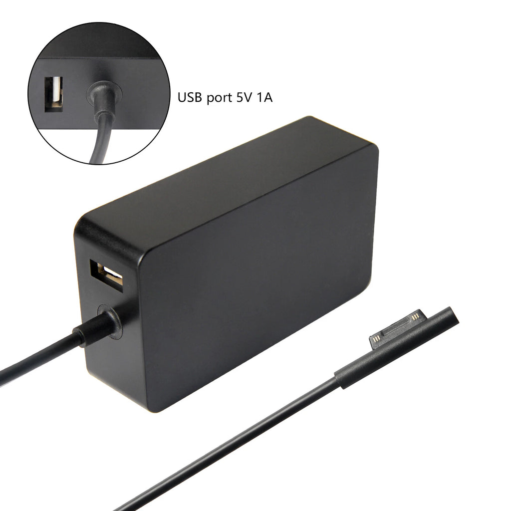 65W Power Adapter Charger for Microsoft Surface Pro 9/8/X/7+/7/6/5/4/3/GO/Book