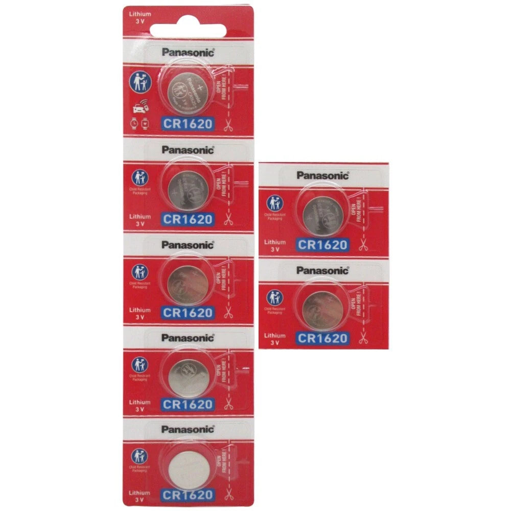 Panasonic Genuine CR1620 DL1620 3V Lithium Button Coin Cell Watch Battery x 7pcs