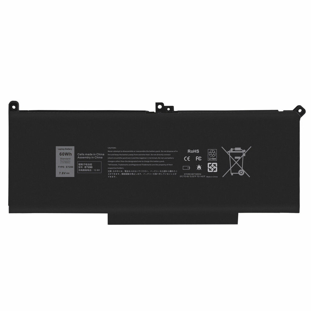 F3YGT Battery for Dell Latitude 12 13 14 E7280 E7290 E7380 E7390 E7480 E7490 New