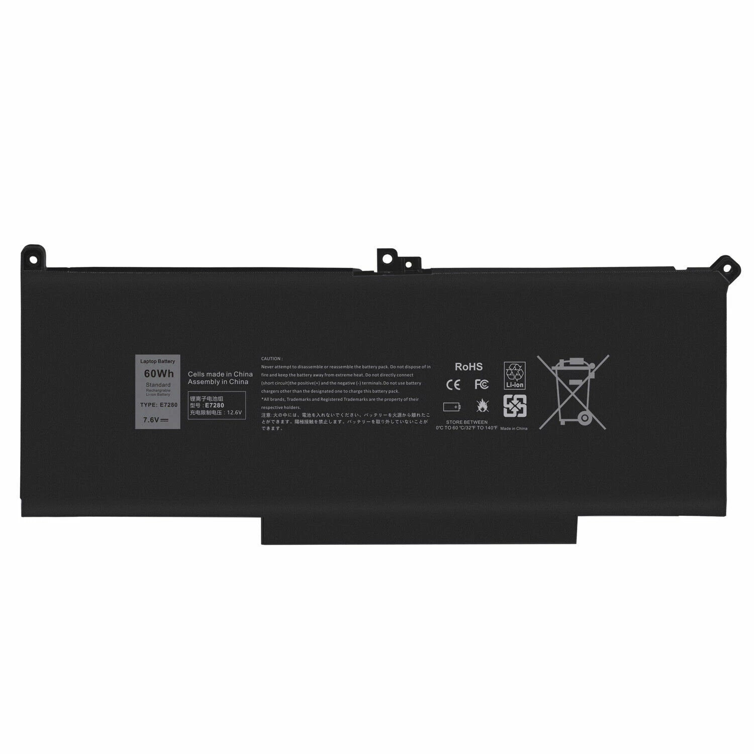 F3YGT Battery for Dell Latitude 12 13 14 E7280 E7290 E7380 E7390 E7480 E7490 New