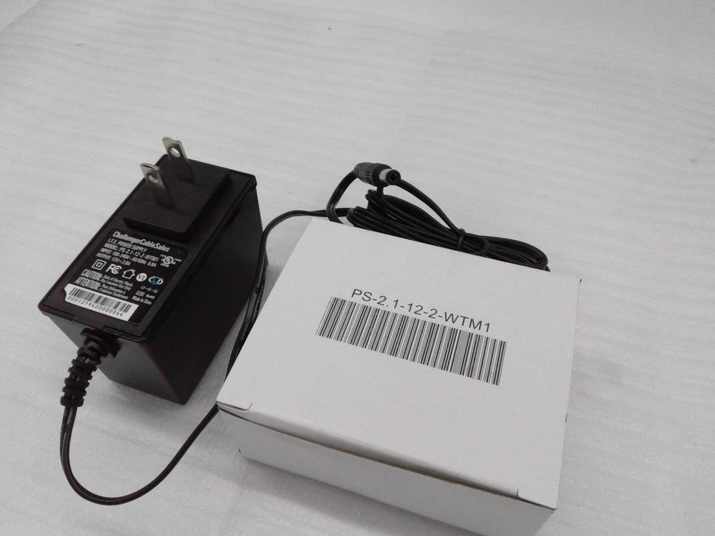 Lot of 10 ChallengerCableSales PS-2.1-12-2-WTM1, 12VDC 2A, AC Wall Adapter