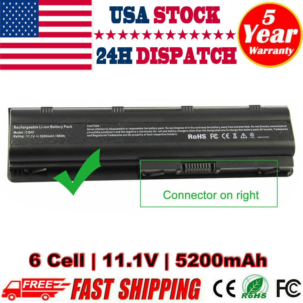 593553-001 MU06 Battery For HP 2000 Notebook CQ56 CQ32 CQ42 G62 G72 G56 FAST
