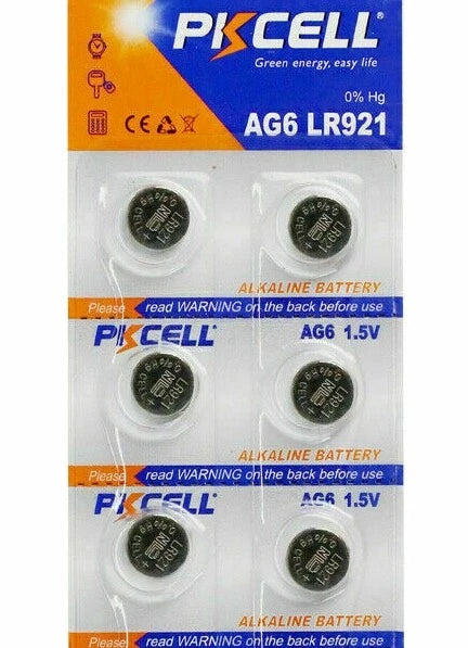 6X AG6 LR69 LR921 SR920W SR921 Alkaline 371 370 Watch Battery Button Cell