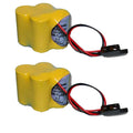 2pc Exit Sign Compatible With Battery for Ge 18-T A06B-6114-K504 A98L-0031-0025