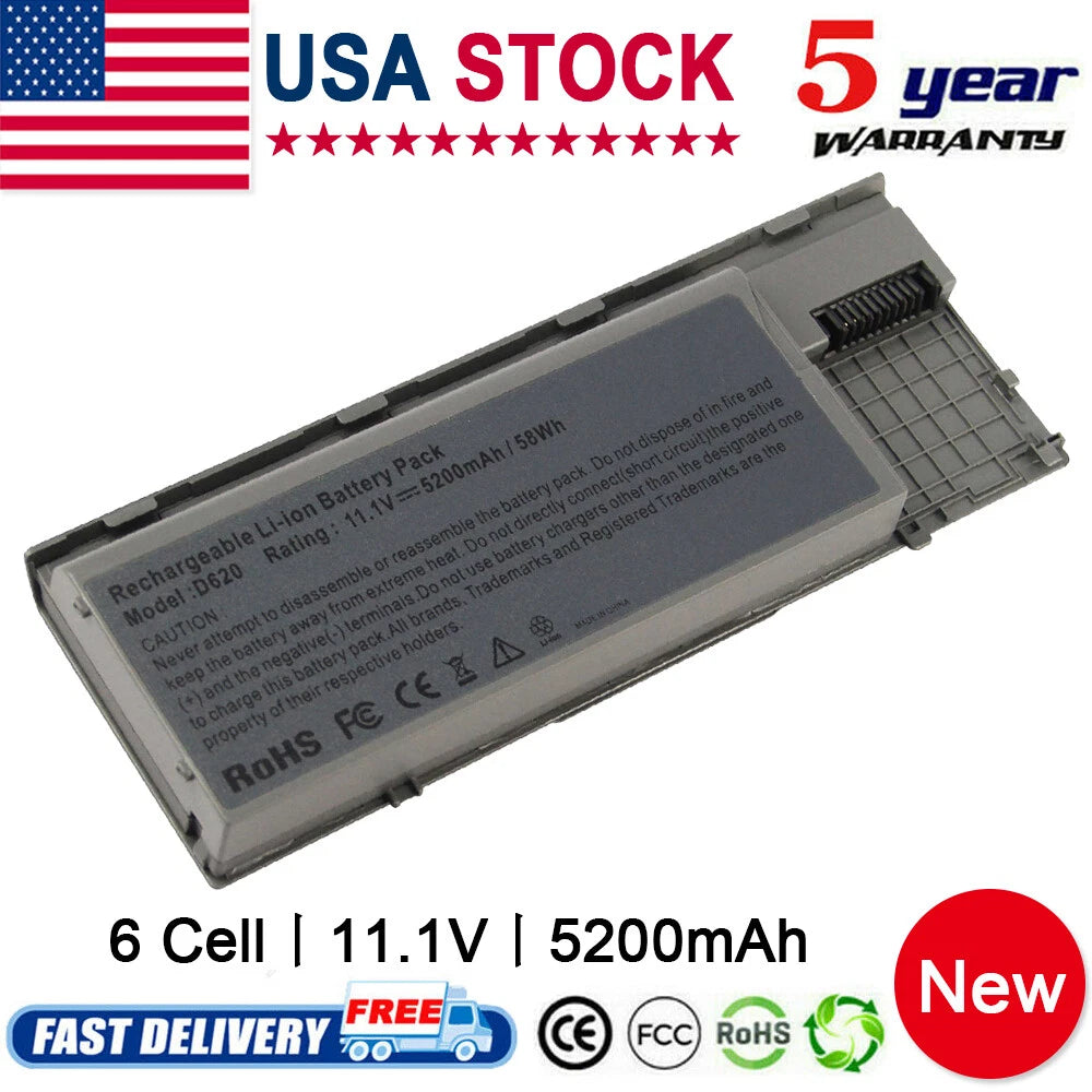 Battery for Dell Latitude D620 D630 D631 D640 M2300 TYPE PC764 TC030 Notebook PC