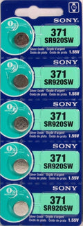 MURATA / SONY 371 370 SR920W SR920SW (5 Piece) Brand New Battery US Seller