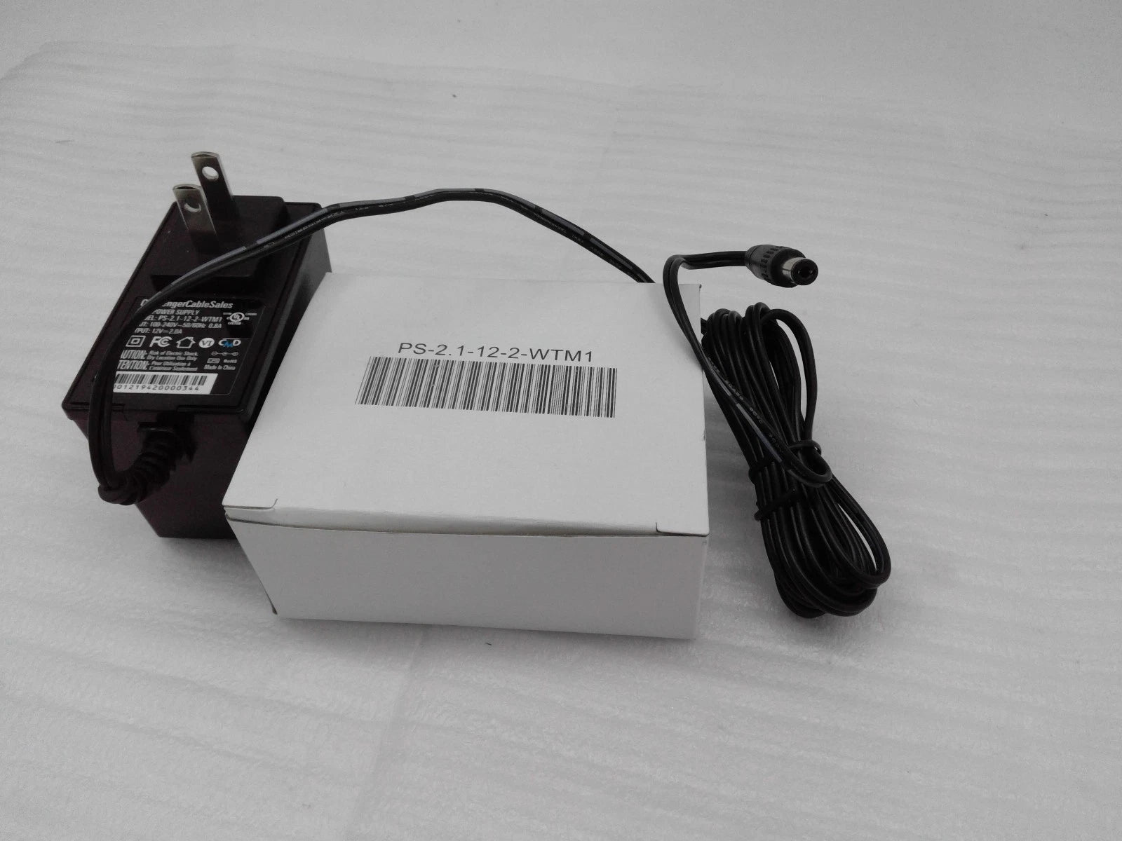Lot of 10 ChallengerCableSales PS-2.1-12-2-WTM1, 12VDC 2A, AC Wall Adapter