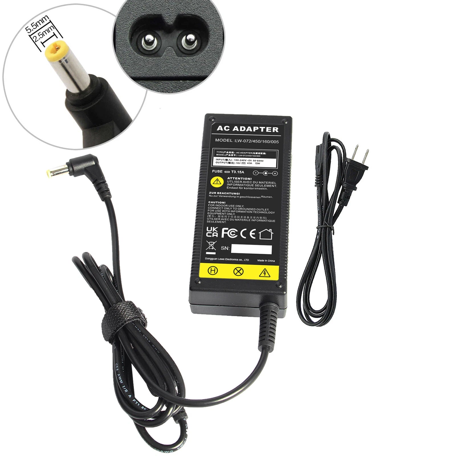 AC Power Adapter Charger for Panasonic ToughBook CF-C2 CF-H2 CF-SX2 Supply Cord