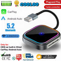 2 in 1 Wireless Carplay Adapter, Wireless Carplay and Android Auto Adapter 5.0