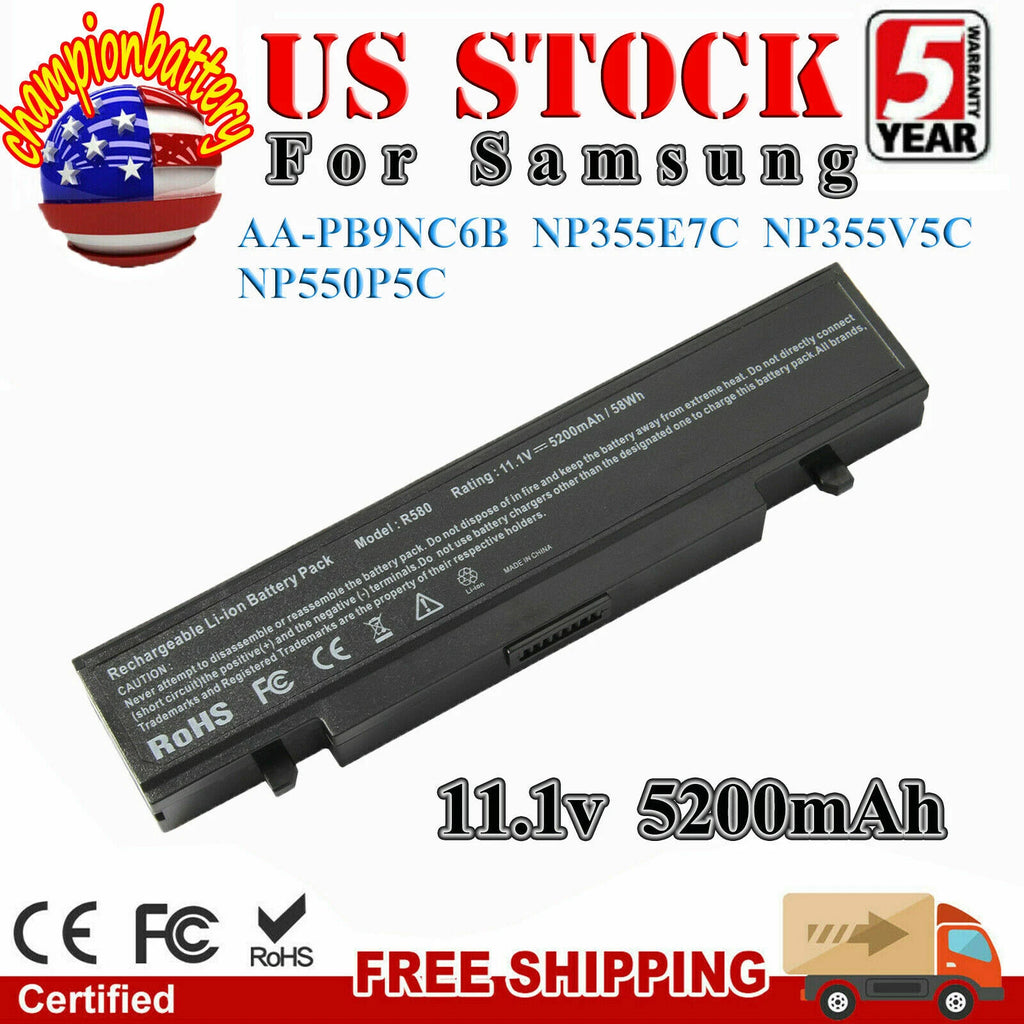 Battery For Samsung R580 R780 R730 NP550P5C NP300E5AI NP300E5C NP300E4C NP365E5C