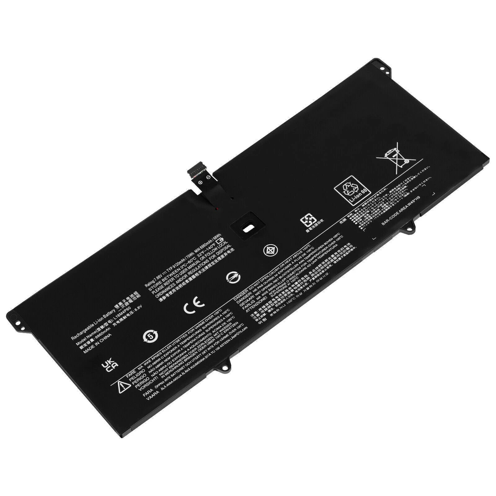 Battery L16M4P60 L16C4P61 For Lenovo Yoga 920 920-13IKB Flex Pro-13IKB 70W 7.68V