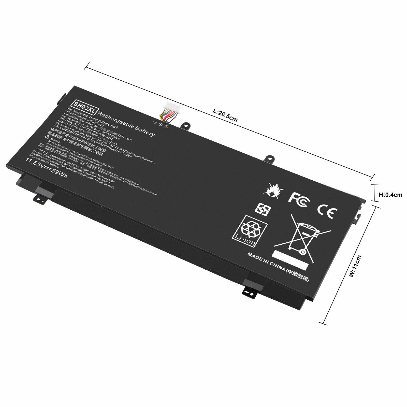 SH03XL Laptop Battery for HP Spectre X360 13-AC0XX 13-AC033DX 13-AC023DX + TOOL