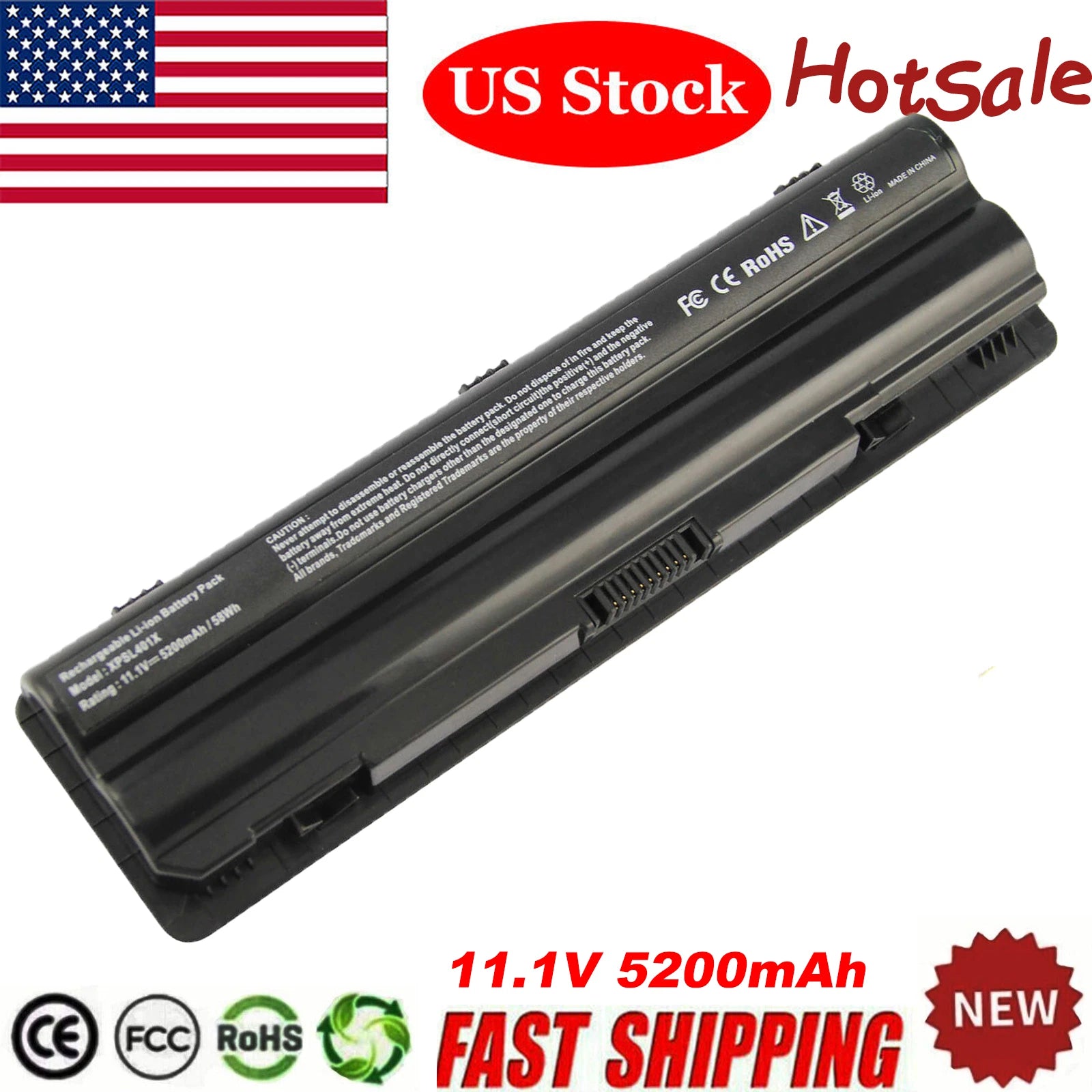 Battery For Dell XPS 14 L401X 15 L501X L502X L701x 15 Series 15-1591 J70W7 JWPHF
