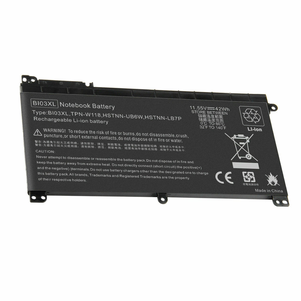 BI03XL Battery for HP Pavilion 14-ax000 X360 13-u000 HSTNN-UB6W 843537-541